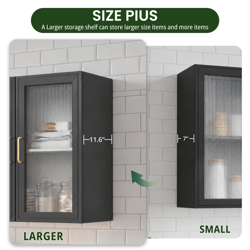 MDF Laundry Room Organiser, Black