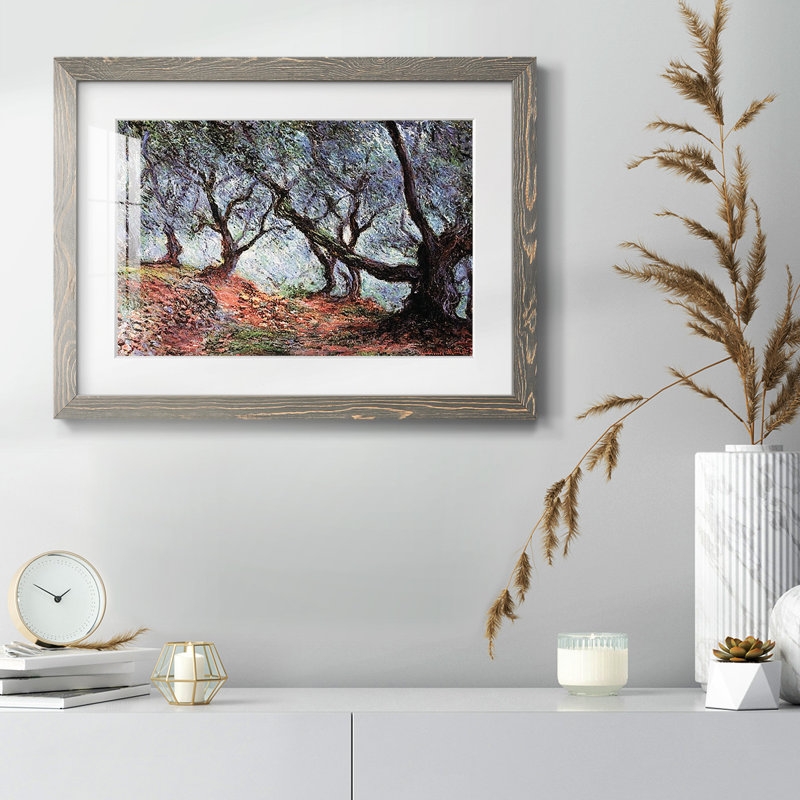 Bosquet d'oliviers à Bordviera, 1884, H 26 po x l 38 po x P 1,5 po, Gris