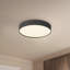 Rynn 5-in Black dimmable LED Flush Mount-1526963965