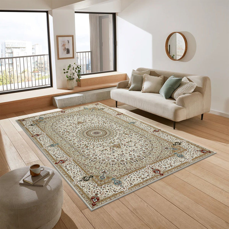 Oriental Machine Tufted Shag Area Rug, Rectangle 200 x 290 cm