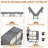 Veola Folding Bed, guest bed, office rest bed with 4'' Mattress, outside bed, Metal Structure with elasticity and flexible wood slats-880757458