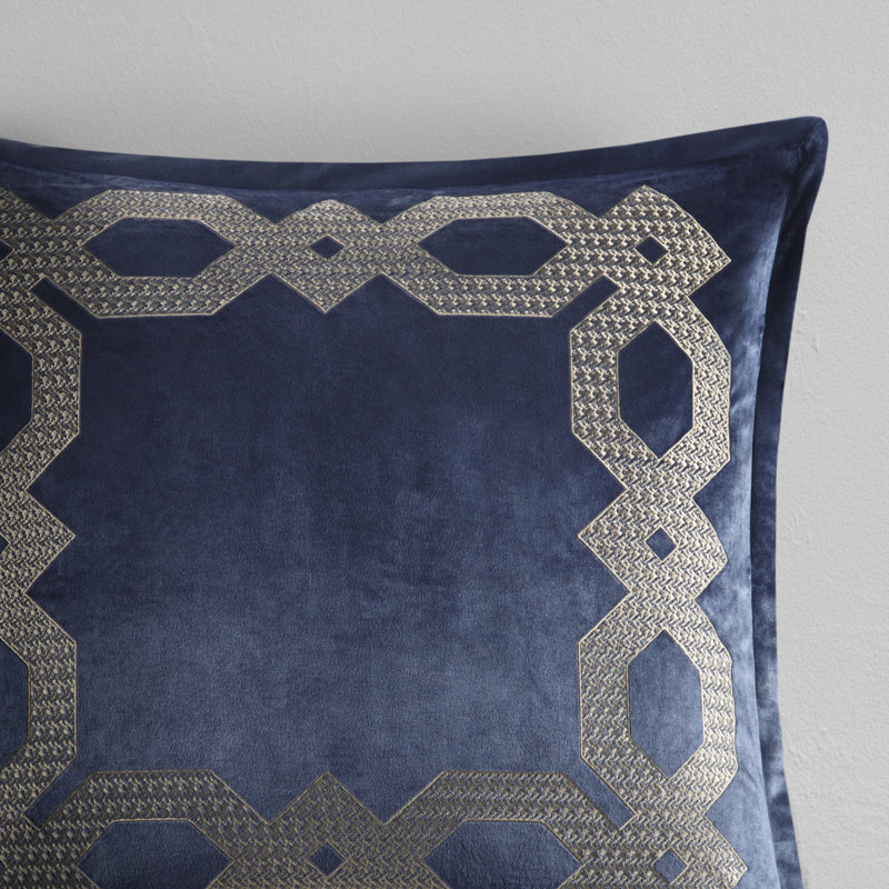 Croscill Clermont European Pillow Sham, Navy