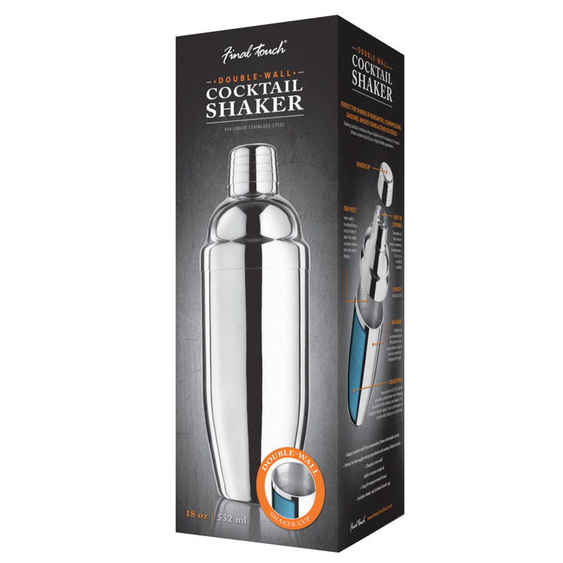 Stainless Steel Shaker, Silver