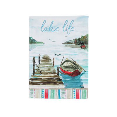 Drapeau de jardin en polyester 18 po x 12,5 po Kyrell