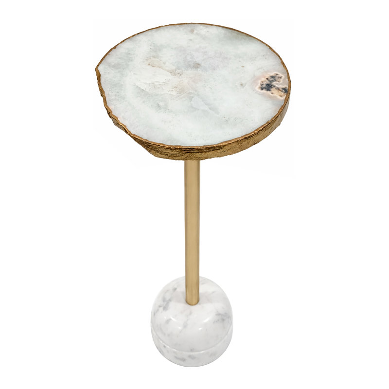 Agate naturelle et laiton
Table d'appoint
