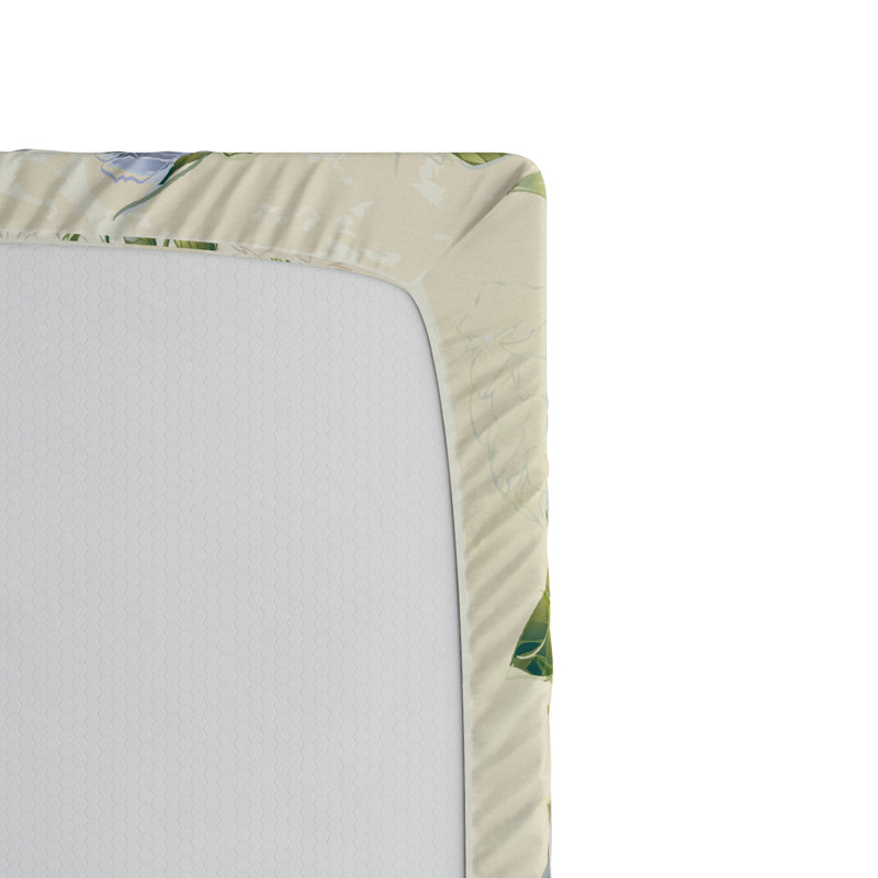 Drap-housse floral en microfibre, Drap-housse de taille simple