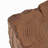 Amira Outdoor And Indoor Stump Shape MGO Side Table, Brown Finish