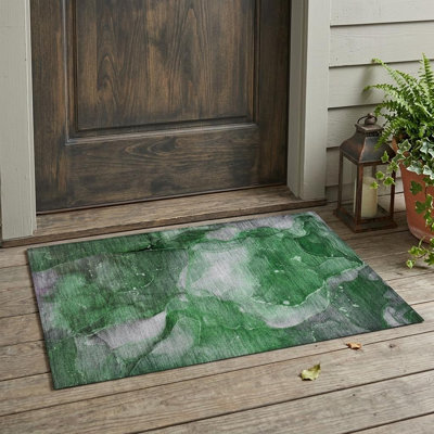 Tapis extérieur lavable antidérapant 2 pi x 3 pi Emerald