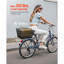 Rear Bike Basket Wire Mesh Bicycle Basket With Cargo Net Waterproof Cover