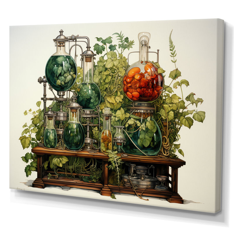 Laboratories Scientific Inquiry An II - Architecture Canvas Wall Art, H 24 po x l 32 po x P 1 po, Toile tendue