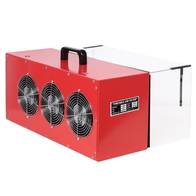 Portable Tabletop Dust Collector, 725 CFM Air Flow, Steel Benchtop Unit for Woodworking