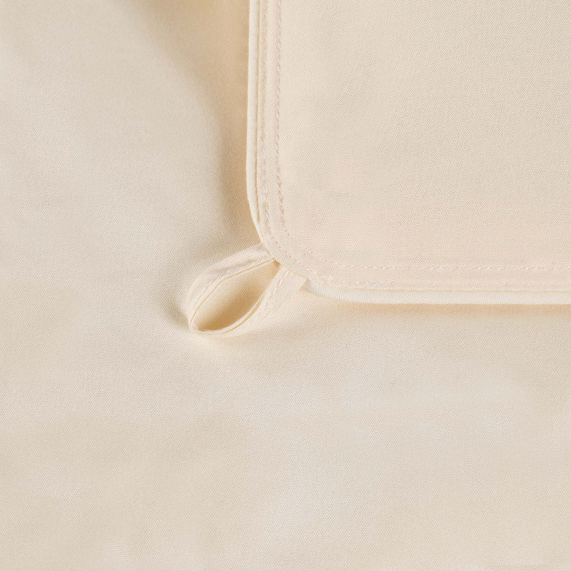 Édredon réversible en duvet synthétique hypoallergénique toutes saisons de poids moyen classique, Ivoire
