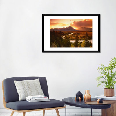 " Sunset Over Teton Range With Snake River In The Foreground, Grand Teton National Park, Wyoming, USA " by Adam Jones