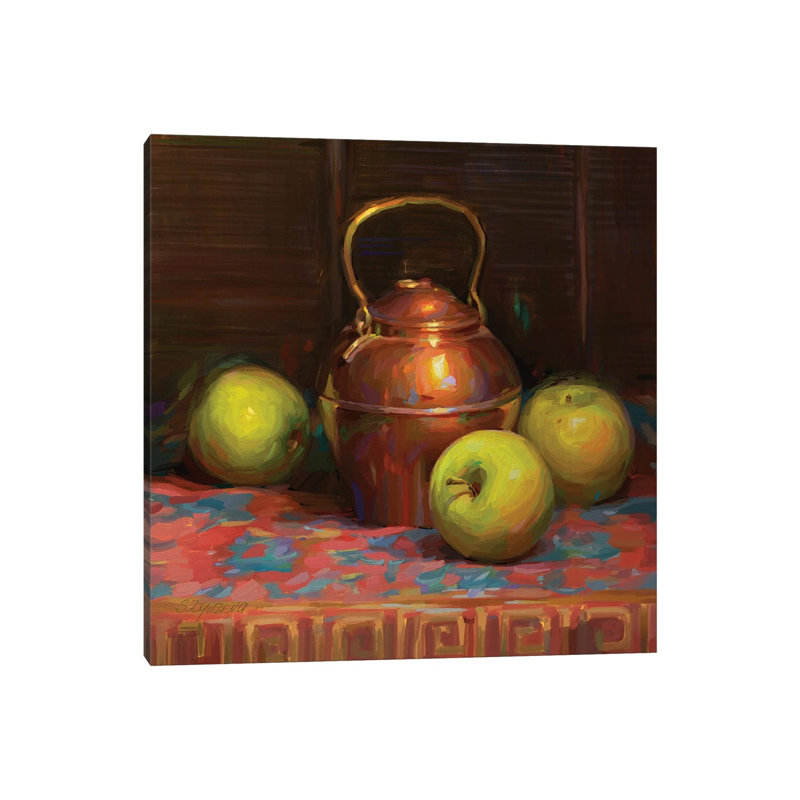 Apples 1 Piece Wall Art on Canvas, 30.48cm H x 30.48cm W
