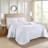 3 Piece Bedspread King/ King - White, Microfiber Fabric, Filled, , Gorgeous, Machine Washable Material, Splendid,