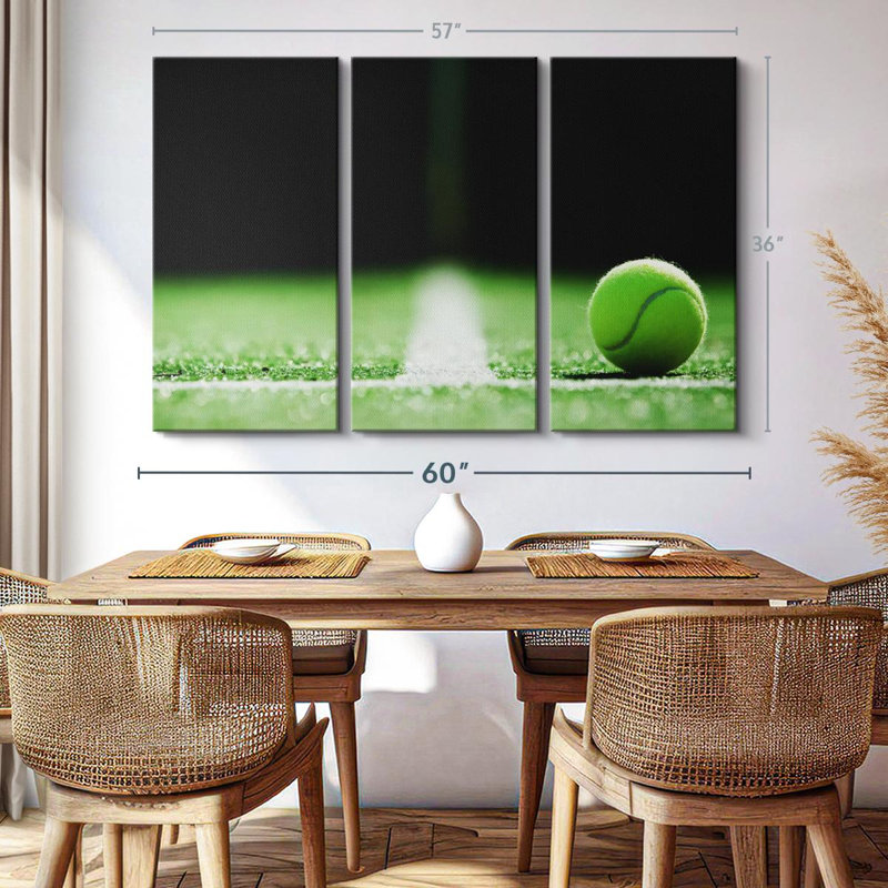 «Tennis Line», reproduction sur toile, H 36 po x l 57 po x P 1,25 po