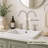 2-Handle Widespread Bathroom Faucet With Drain Assembly in Brushed Nickel-109600888