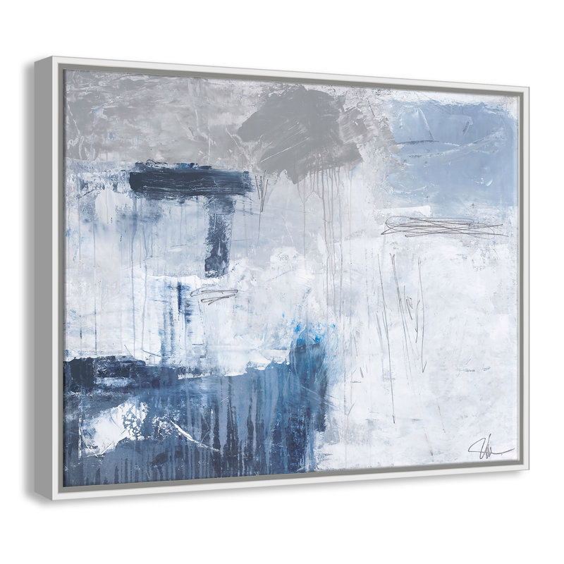 Nordic Ice " Nordic Ice " Painting Print, White Framed, 22" H x 28" W x 2" D