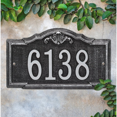 Gatewood Personalized Standard 1-Line Wall Address Plaque