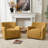 Upholstered Swivel Armchair