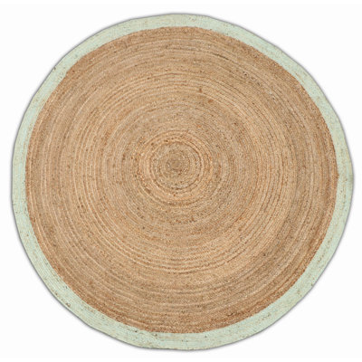 Round Webbe Geometric Hand Woven Area Rug