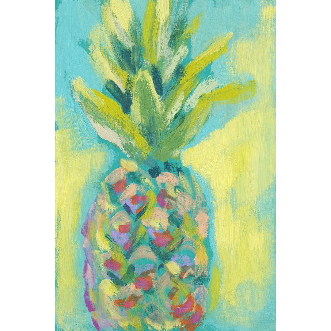 Leinwandbild Vibrant Pineapple II von Jennifer Goldberger