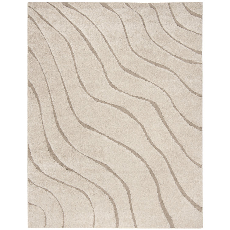 Ashal Abstract Cream/Beige Area Rug
