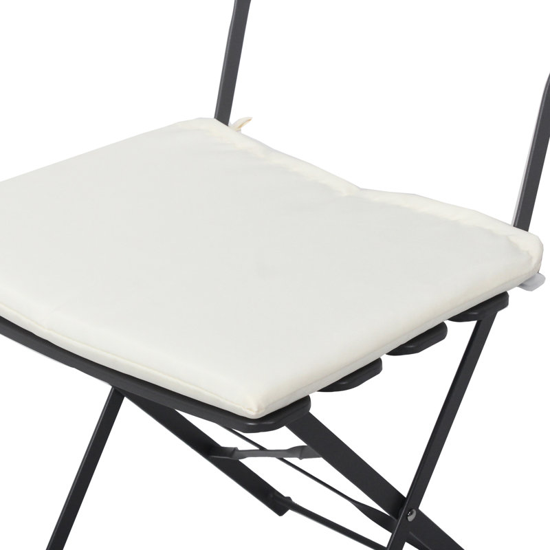 Gray Metal Patio Bistro 3 Pieces , Rust Resistance, Foldable Design For Space, Stylish Comfort, Fade Cushions, Easy To Assemble And Sustain Properly Balcony Construction With Space Saving,