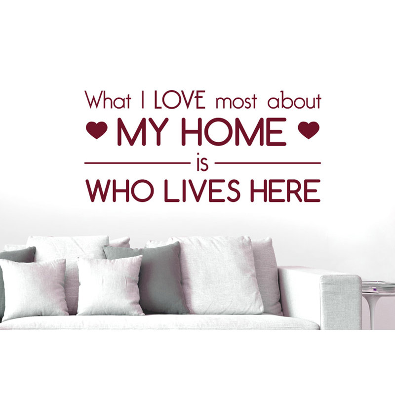 Wall Decal, Burgundy, Large