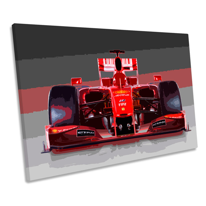 Formula One Race Car - Wrapped Canvas Art Prints, 30.5cm H x 45.7cm W