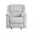 Modern Reclining Chair Gray Chenille Upholstered Pillowtop Arms Solid Wood Frame 1Pc Living Room Furniture Gentle Gliding Motion Recliner-1273890773