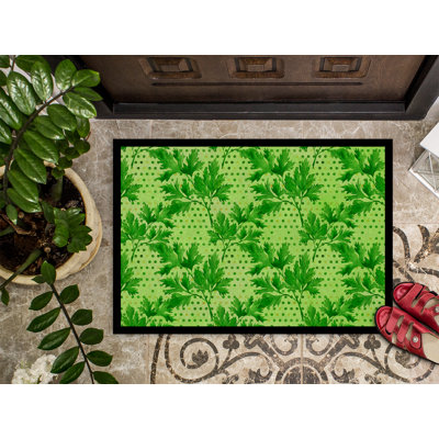 Tapis de porte d’extérieur antidérapant parsley
