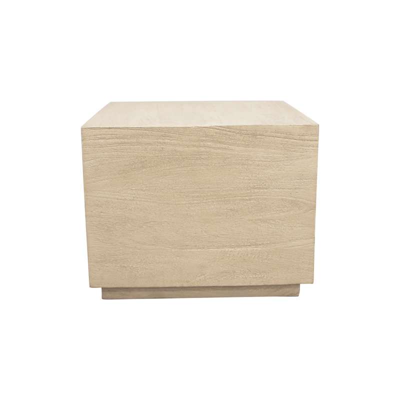 Table de bout en bois massif Briell, H 16 po x l 20 po x P 20 po