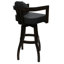 Tabouret de bar pivotant en bois Camili sur base en S-1938551392-1940356417-1940356420