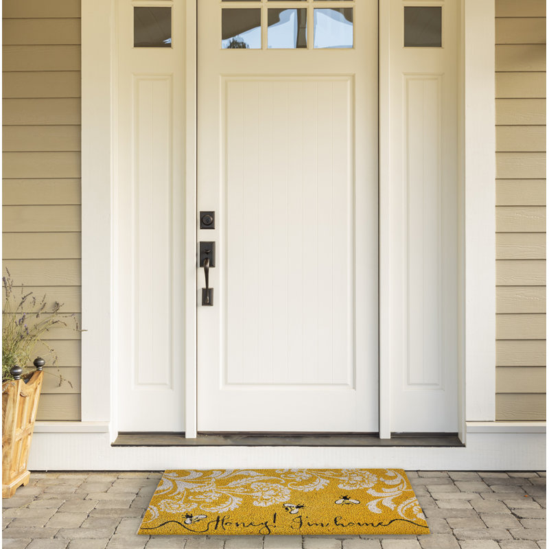 Miel i i home 30 po x 18 po tapis pour porte d’extérieur Shella