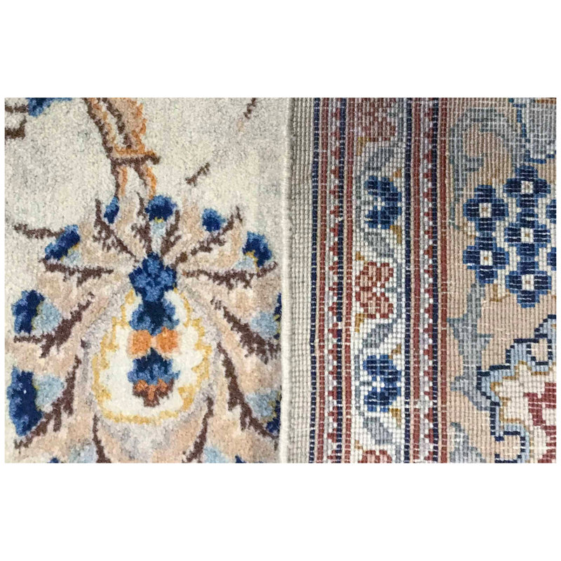 Wool Oriental Area Rug in Ivory
