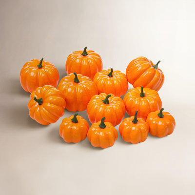 Bibana 12-Piece Artificial Pumpkin Set
