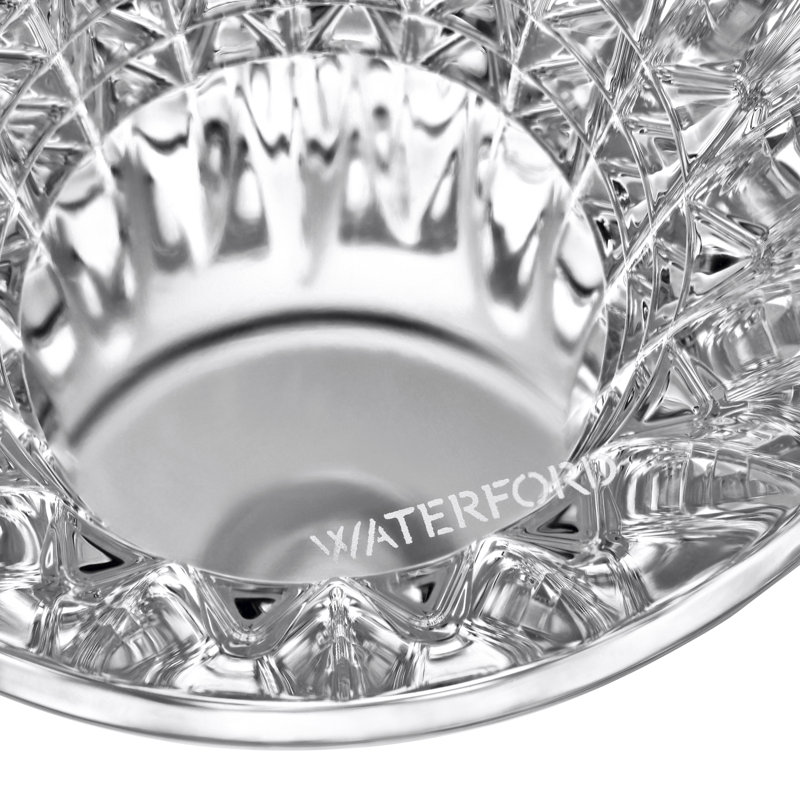 Radiant Crystal Lismore Diamond 10" Candlestick Pair