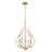 Claudine Modern Gold 5 Light Chandelier-123383828-123383827