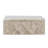 6x3x4" Rectangular Marble Storage Box With Natural Cream Finish