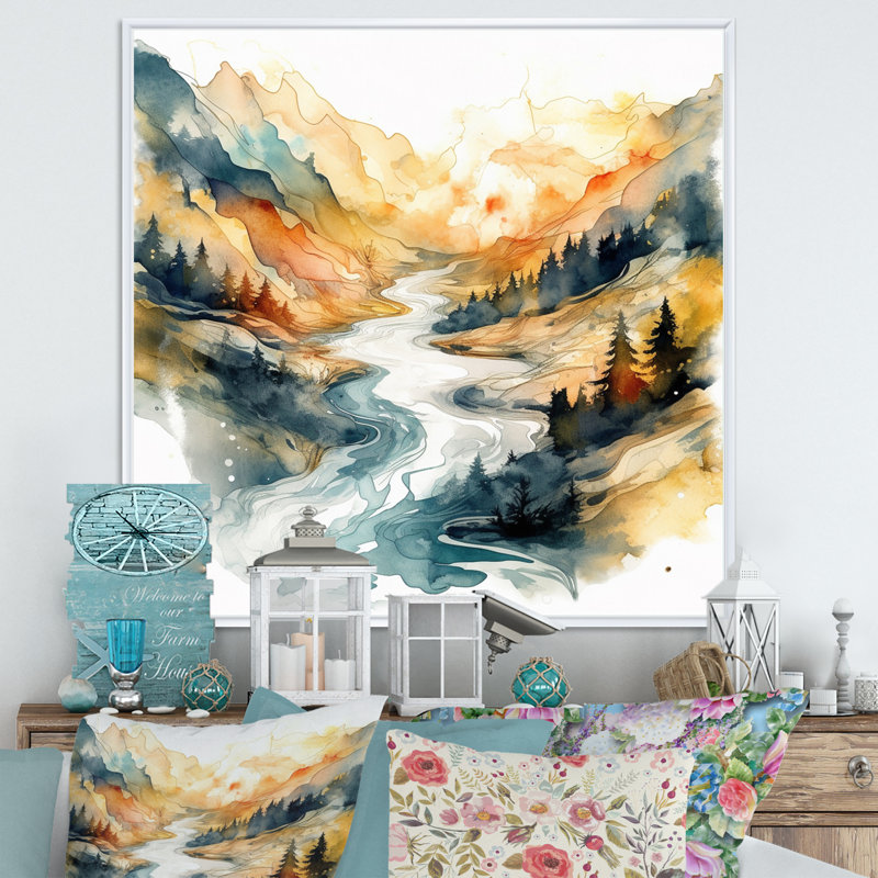 Nature's Nordic Beauty III, reproduction d'art sur toile, H 36 po x l 36 po x P 1,5 po, Cadre flottant blanc
