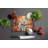 American Eskimo Fall Glass Cutting Board Large