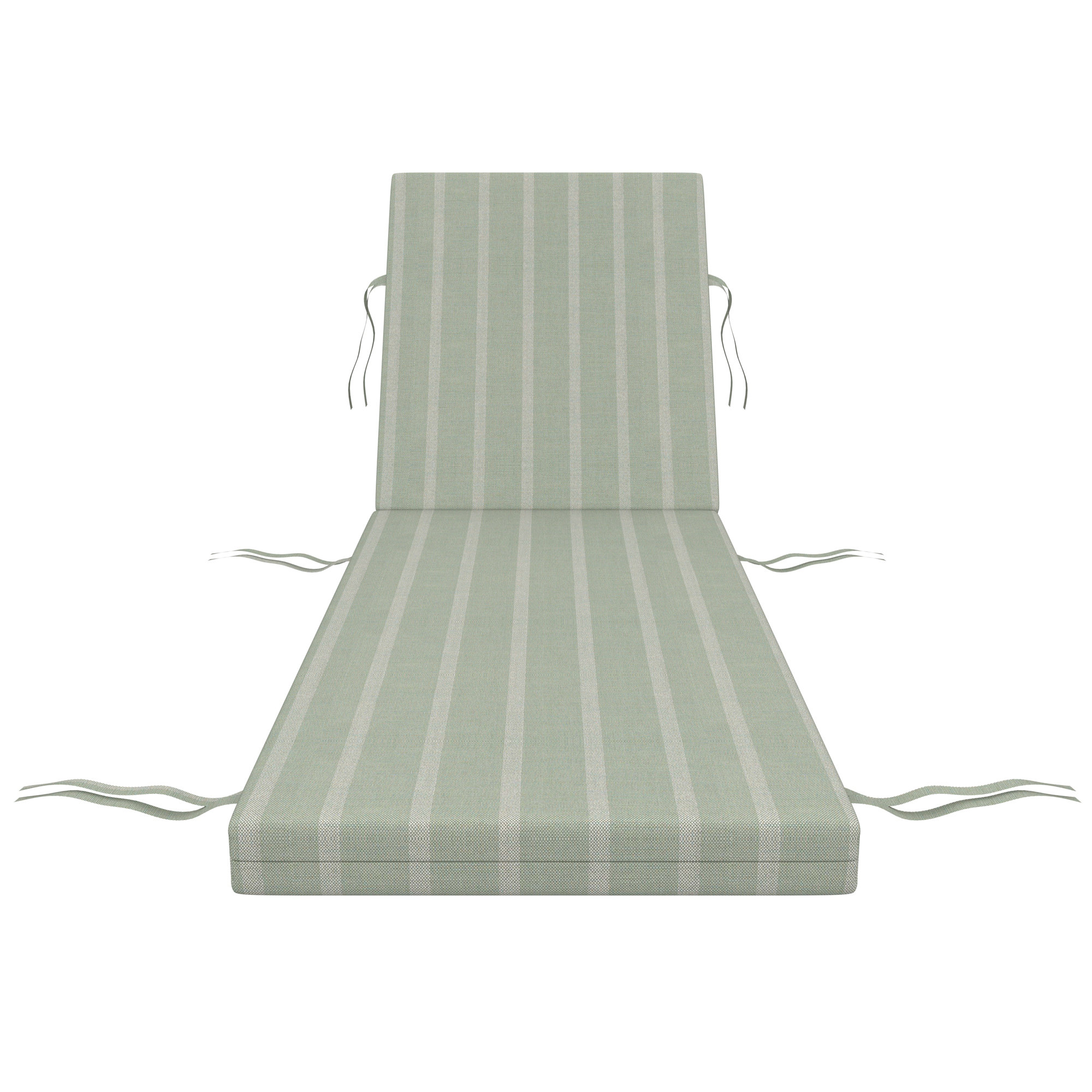 Lani Sunbrella Outdoor Chaise Lounge Cushion, Unwind Rainwashed, 22.5" W x 47" D