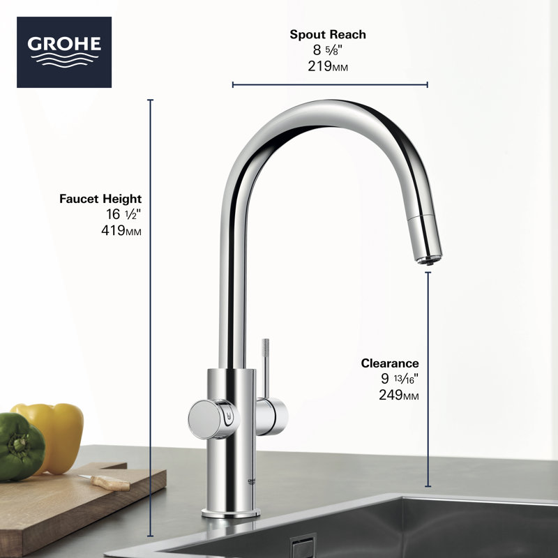 Blue Chilled and Sparkling 2.0 Kitchen Faucet 1.75 GPM, StarLight Chrome