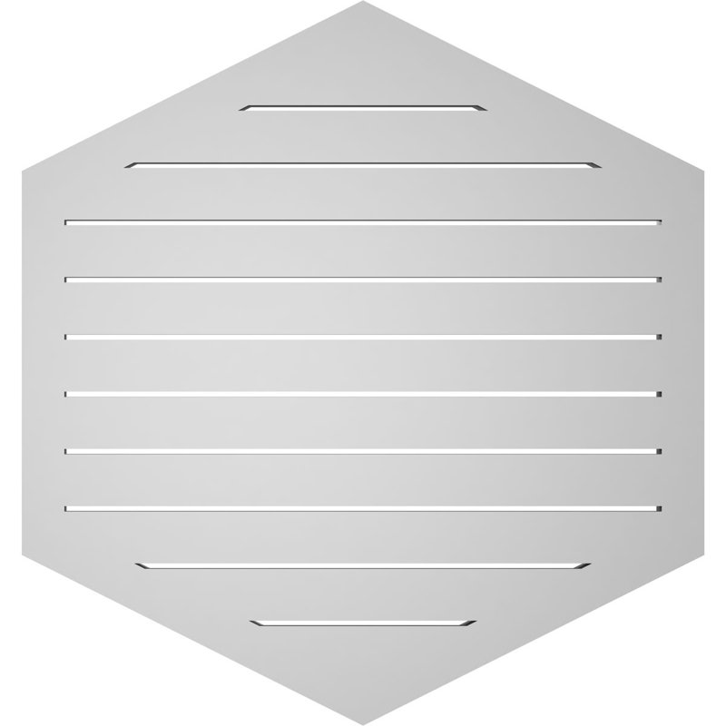 Pente verticale verticale en uréthane 6 pi, 34" H x 32" W x 1.5" D