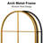 Lachlan Arch Metal Window Pane Wall Mirror-1043613042