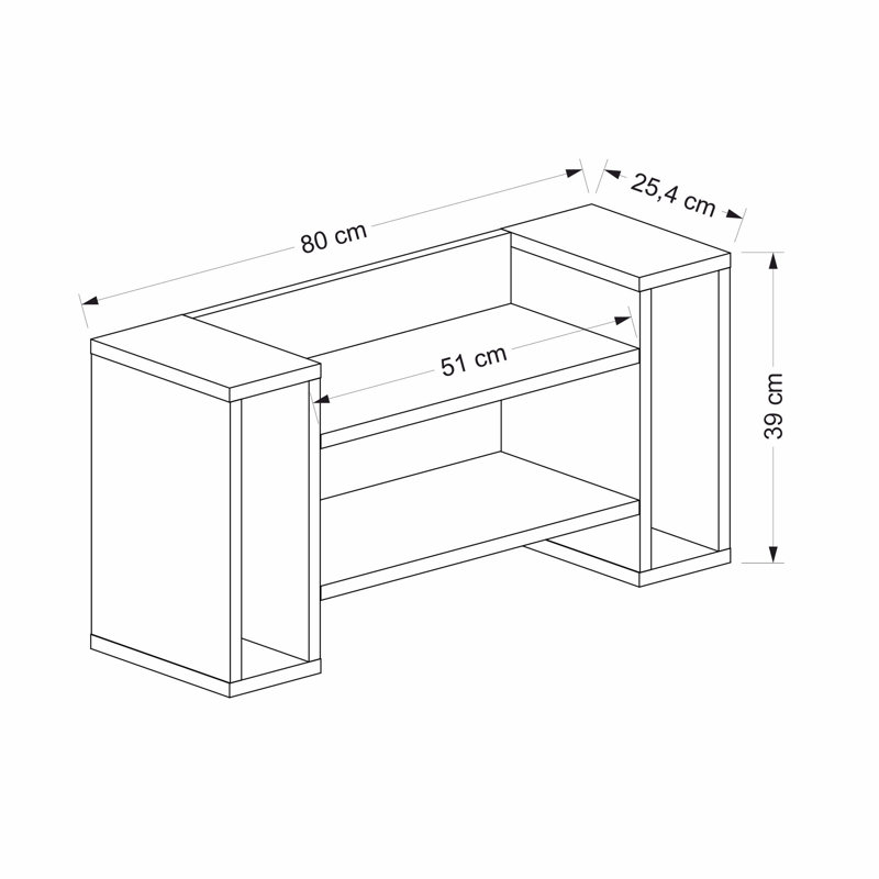 Angalena Floating Accent Shelf, Oak