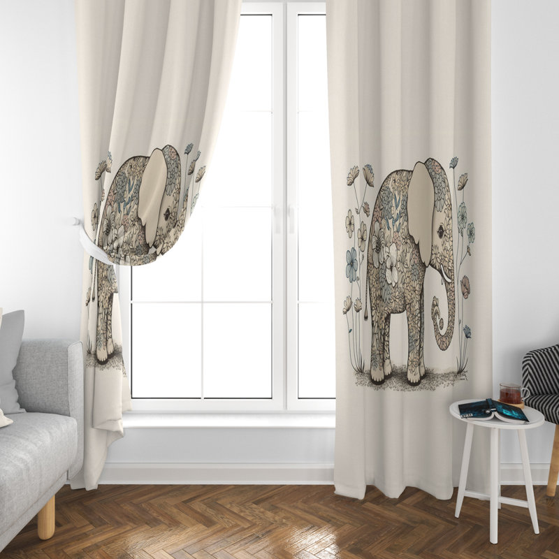 Ahmod Room Darkening Curtain Pair, 20" W x 82" L