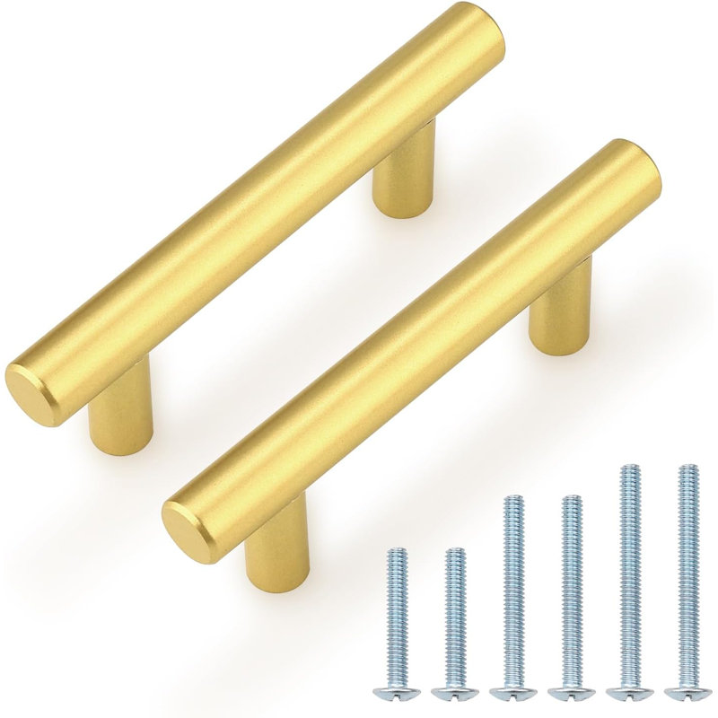 Bar Pull, 2.5", Gold