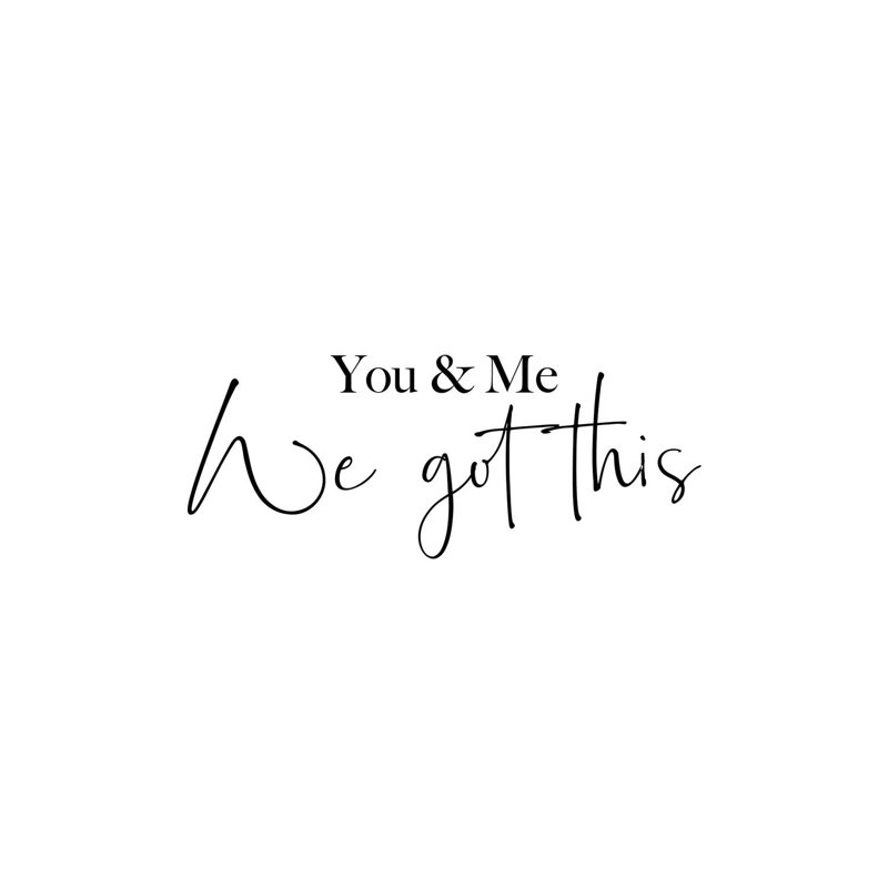 You And Me We Got This by Mambo Art Studio - Wrapped Canvas Print, 66.04 cm H x 45.72 cm W x 1.91 cm D